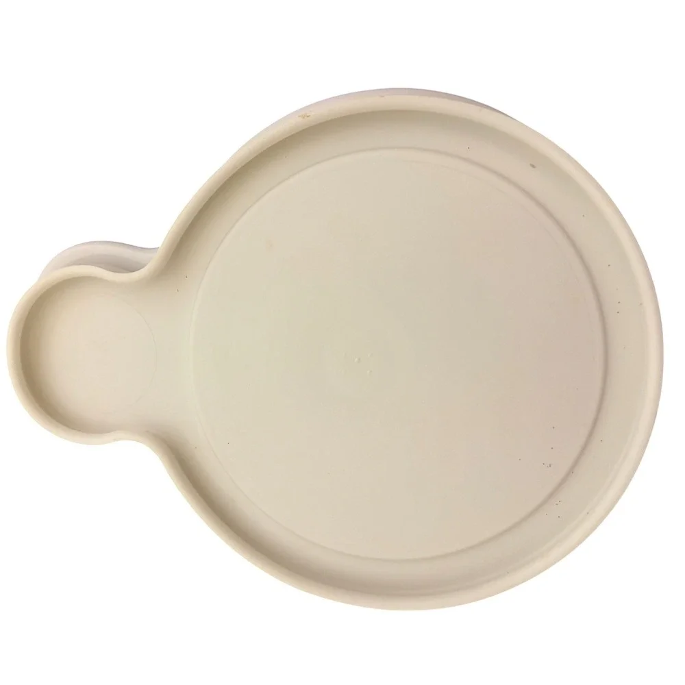 Corning Ware Grab-It 15 oz White Stoneware Bowl‎ with Plastic Lid Vintage